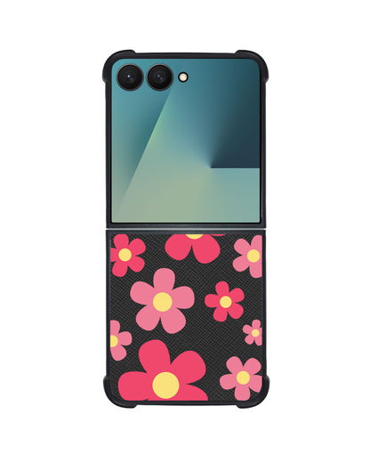 Android Flip / Fold Leather Grip - Daisy Blush