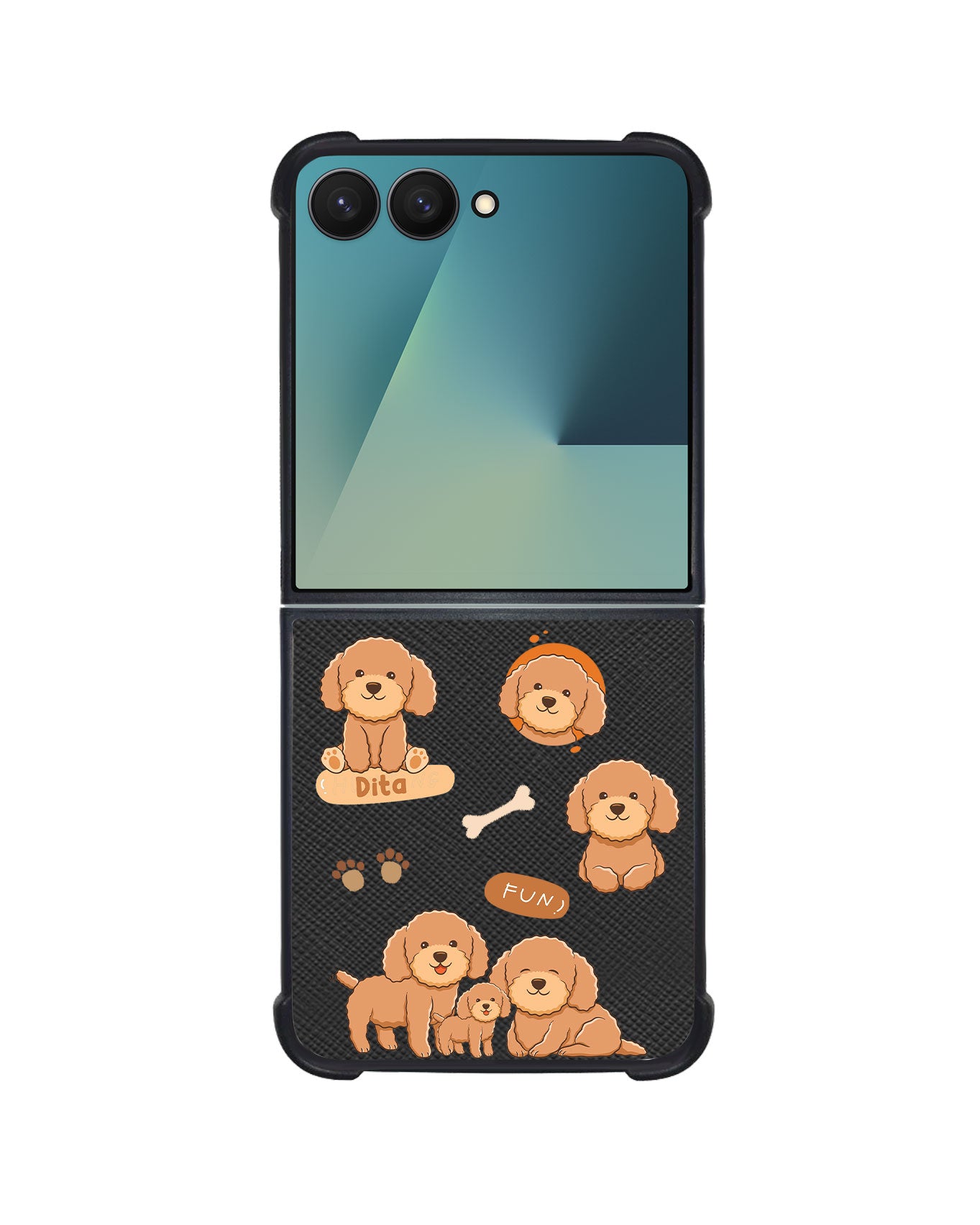Android Flip / Fold Leather Grip - Poodle Squad 4.0