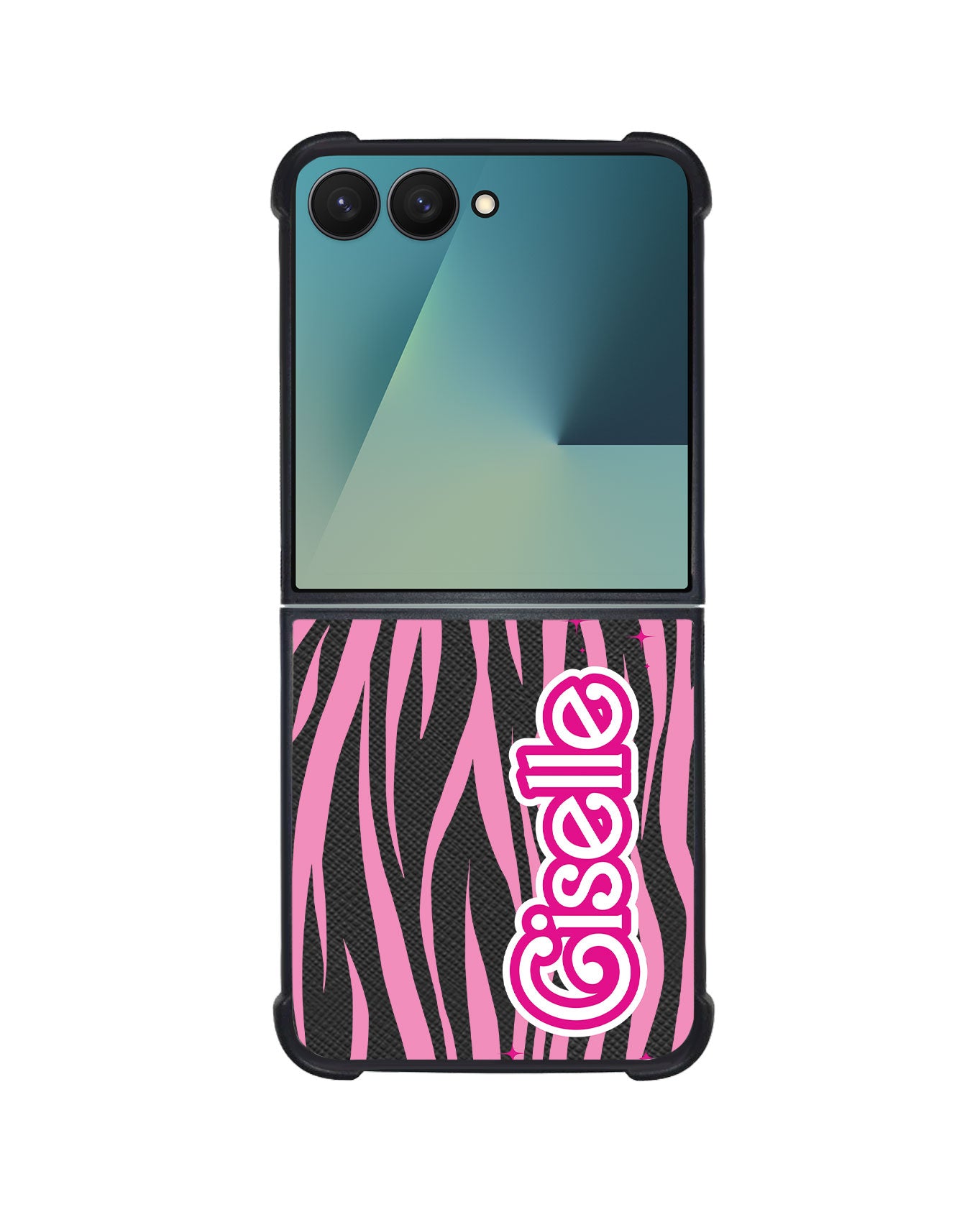 Android Flip / Fold Leather Grip - Barbie Zebra Pattern