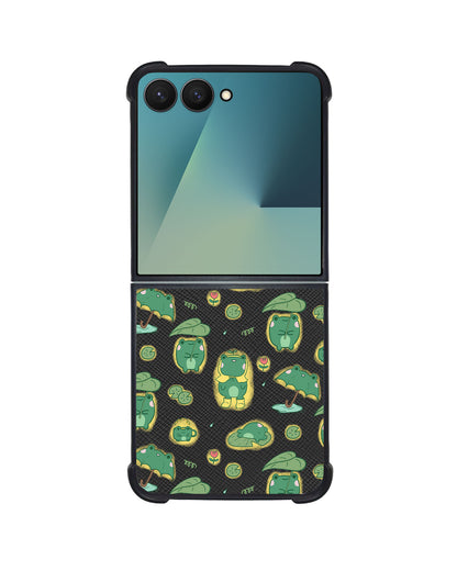 Android Flip / Fold Leather Grip - Happy Rain