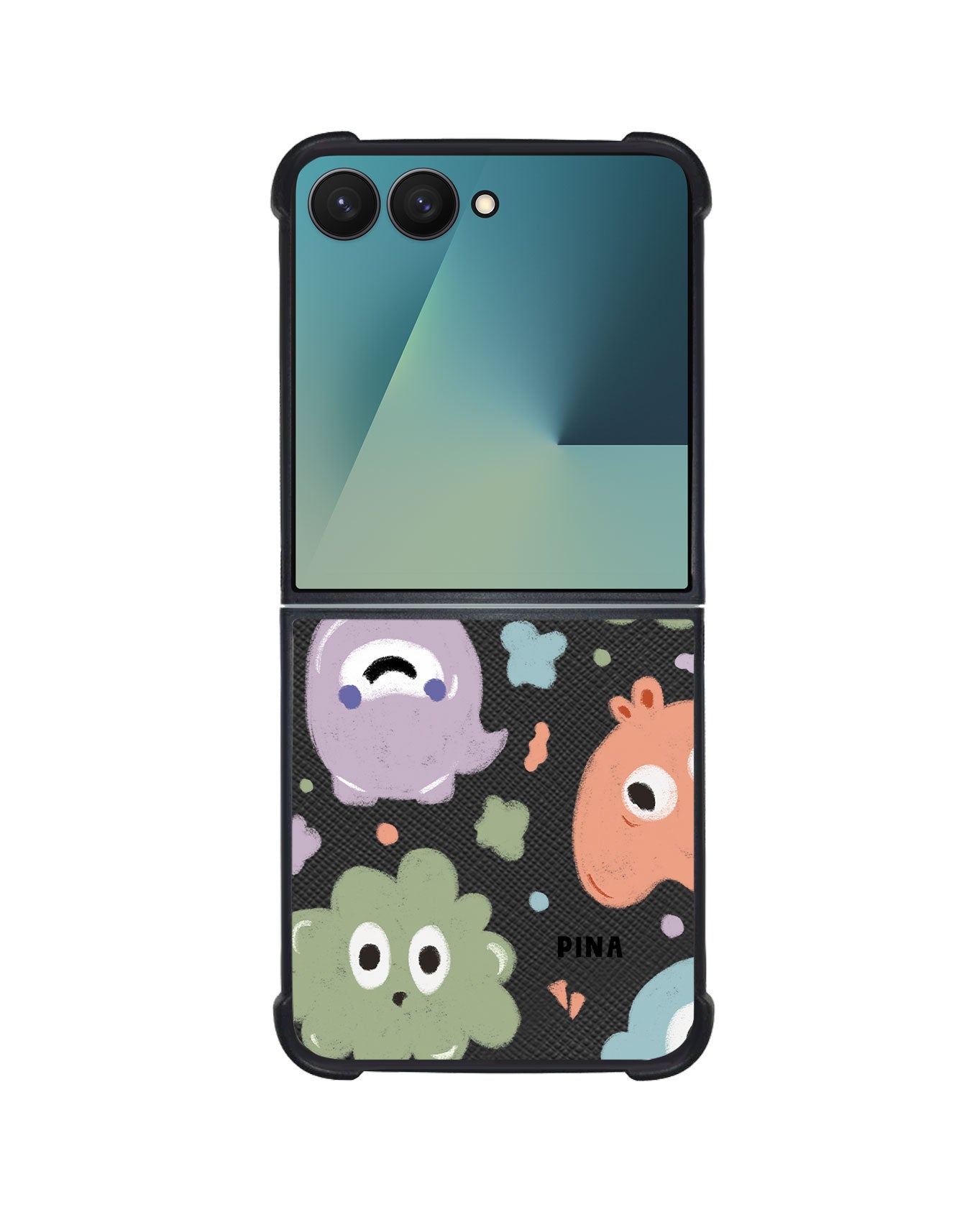 Android Flip / Fold Leather Grip - Cute Monster 2.0