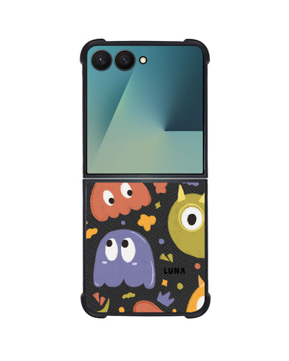 Android Flip / Fold Leather Grip - Cute Monster 1.0
