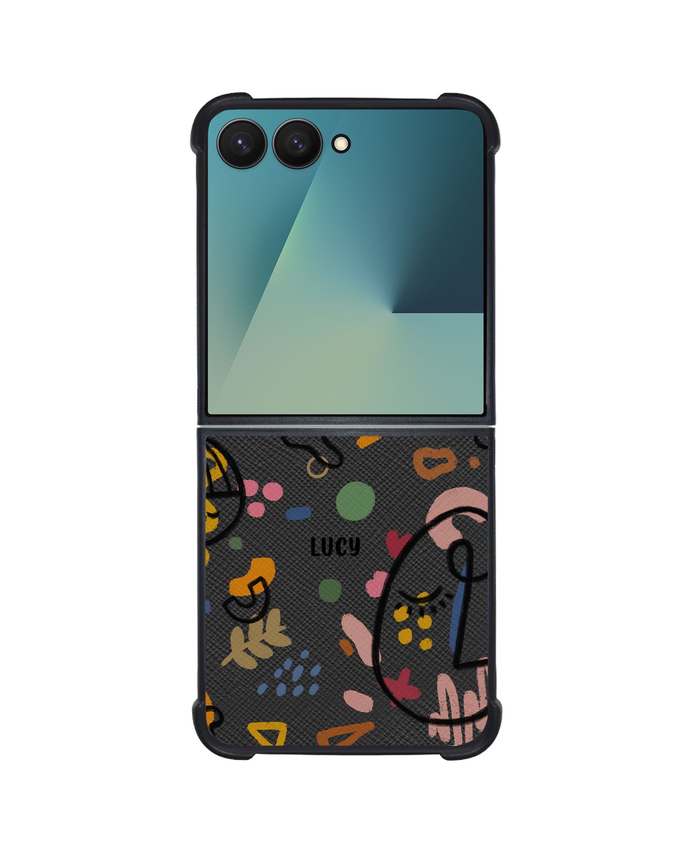 Android Flip / Fold Leather Grip - Abstract 5.0