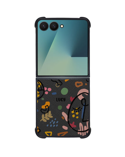 Android Flip / Fold Leather Grip - Abstract 5.0