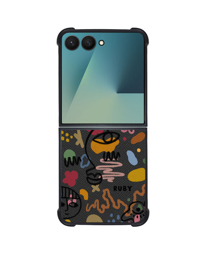 Android Flip / Fold Leather Grip - Abstract 3.0
