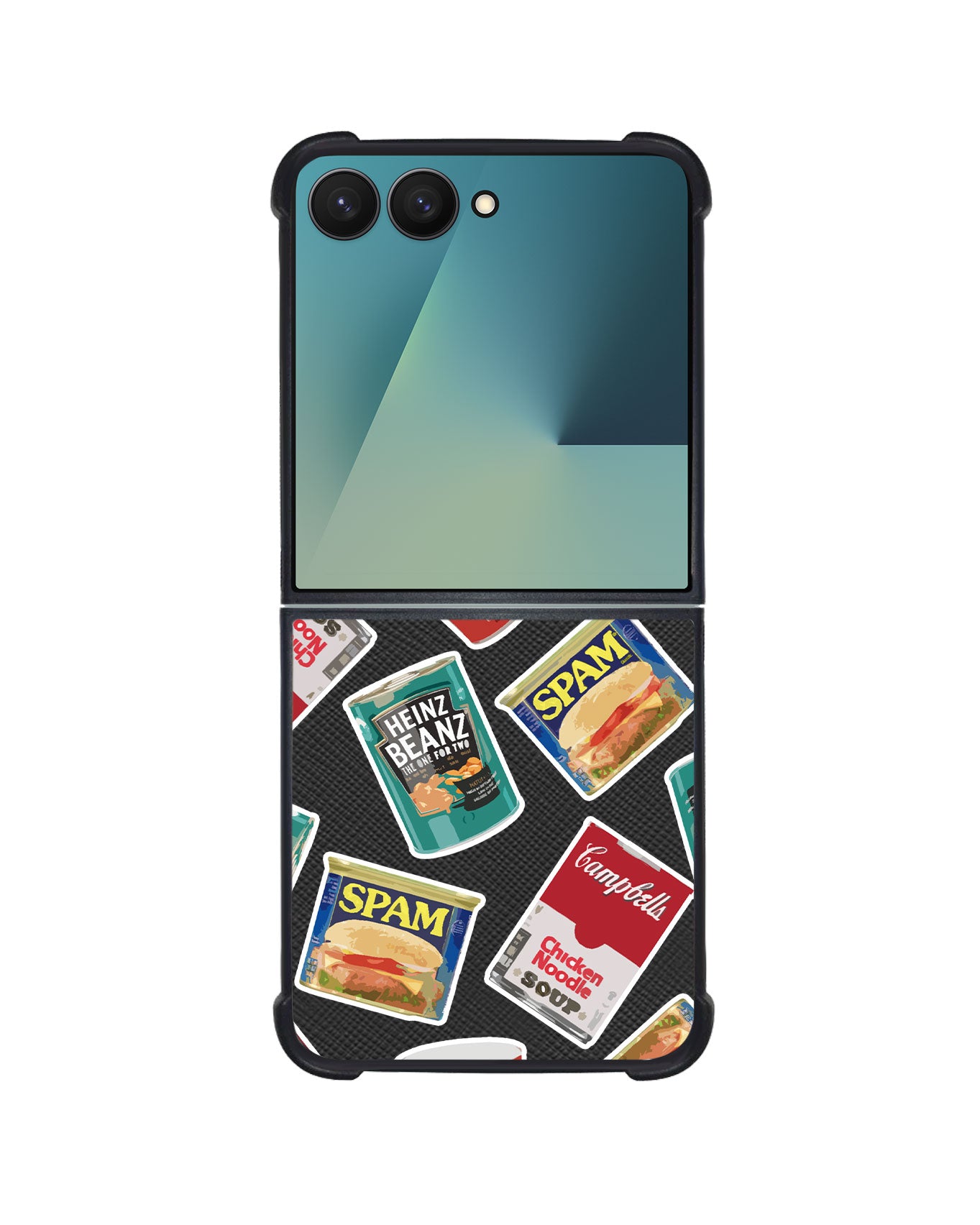 Android Flip / Fold Leather Grip - Tinned Food