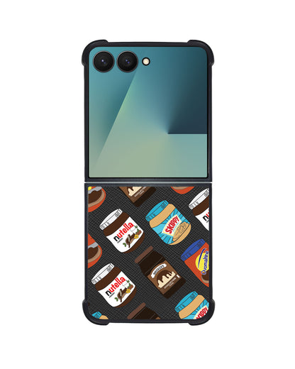 Android Flip / Fold Leather Grip - Choco Spread