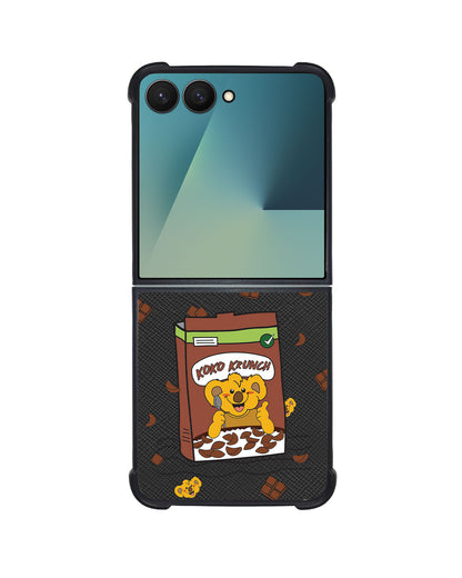 Android Flip / Fold Leather Grip - Choco Cereal