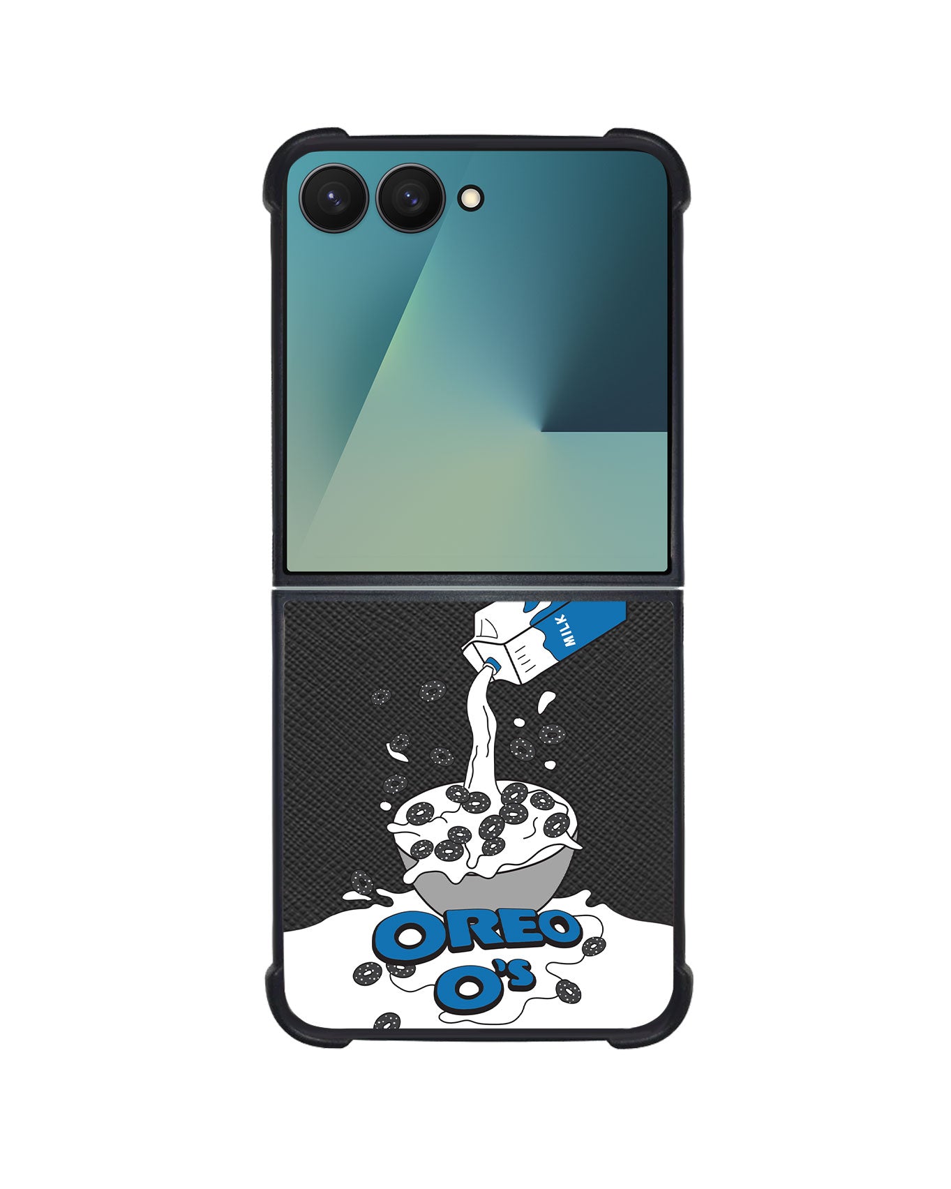 Android Flip / Fold Leather Grip - Cereal O's 2.0