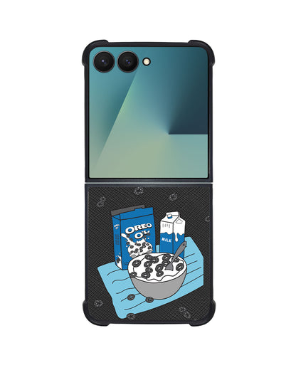 Android Flip / Fold Leather Grip - Cereal O's 1.0
