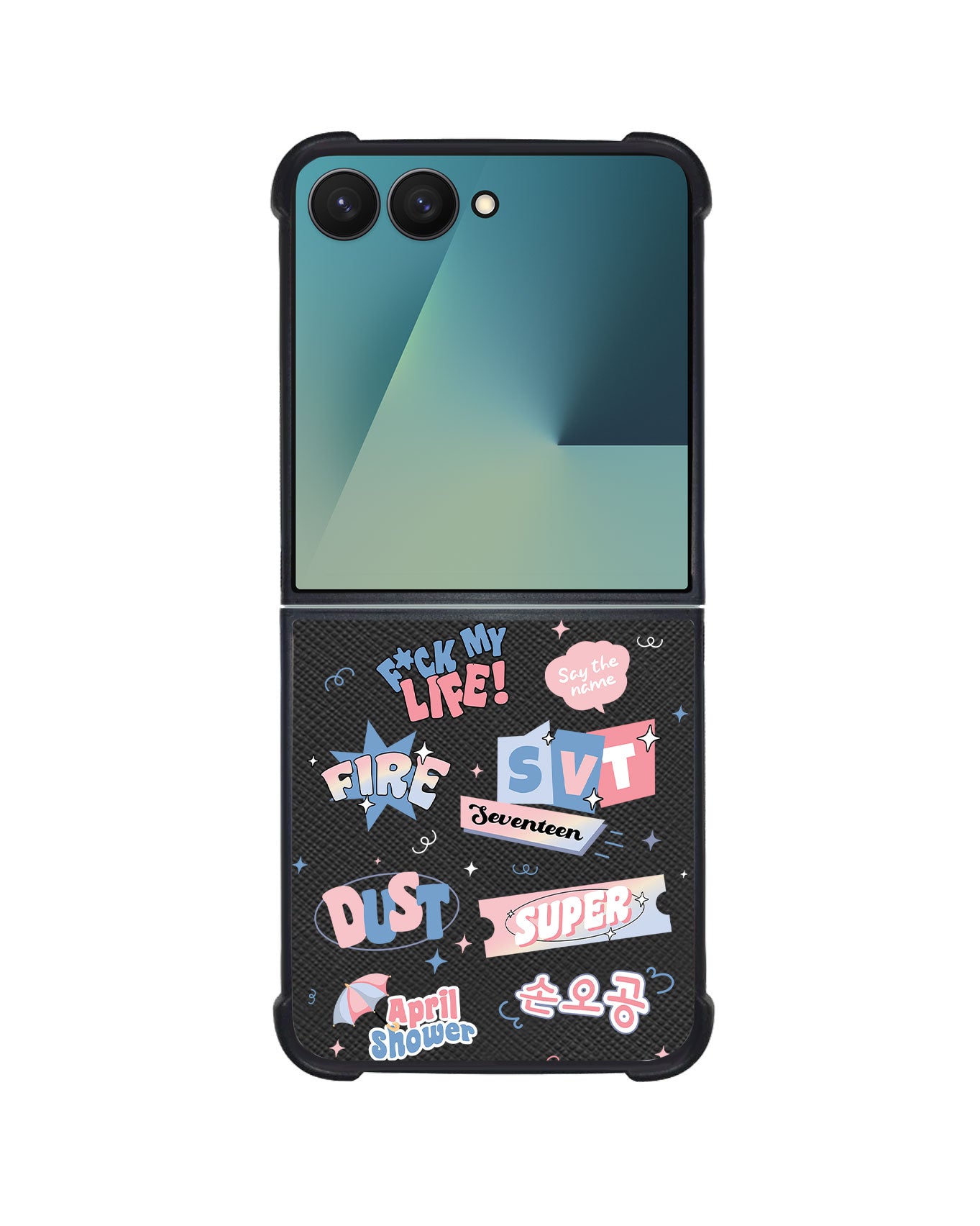 Android Flip / Fold Leather Grip - Seventeen Super