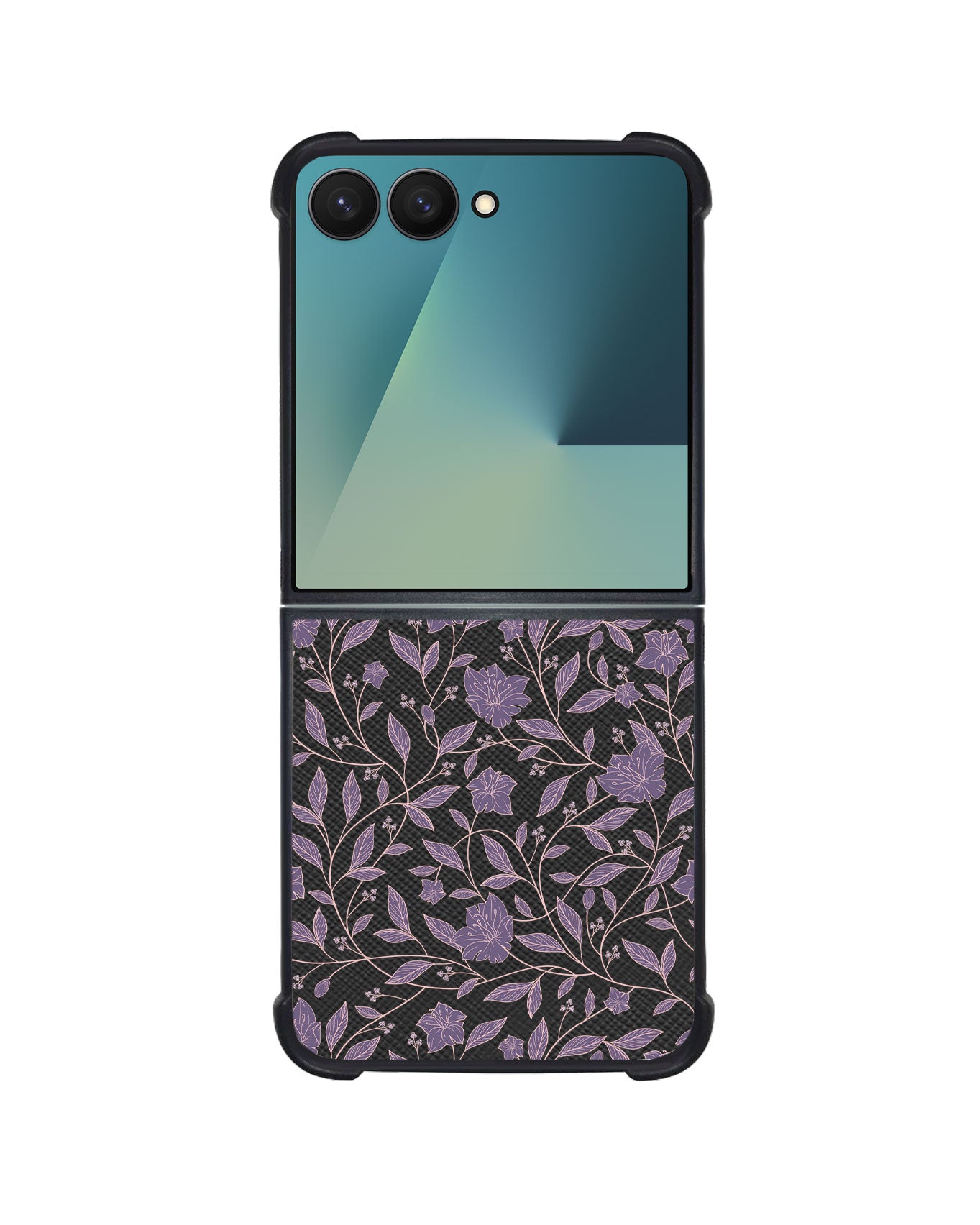 Android Flip / Fold Leather Grip - Sketchy Flower 4.0