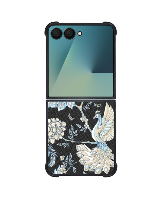 Android Flip / Fold Leather Grip - Peacock 5.0