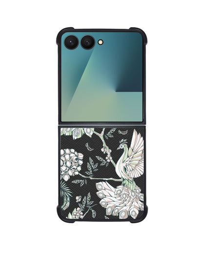 Android Flip / Fold Leather Grip - Peacock 4.0