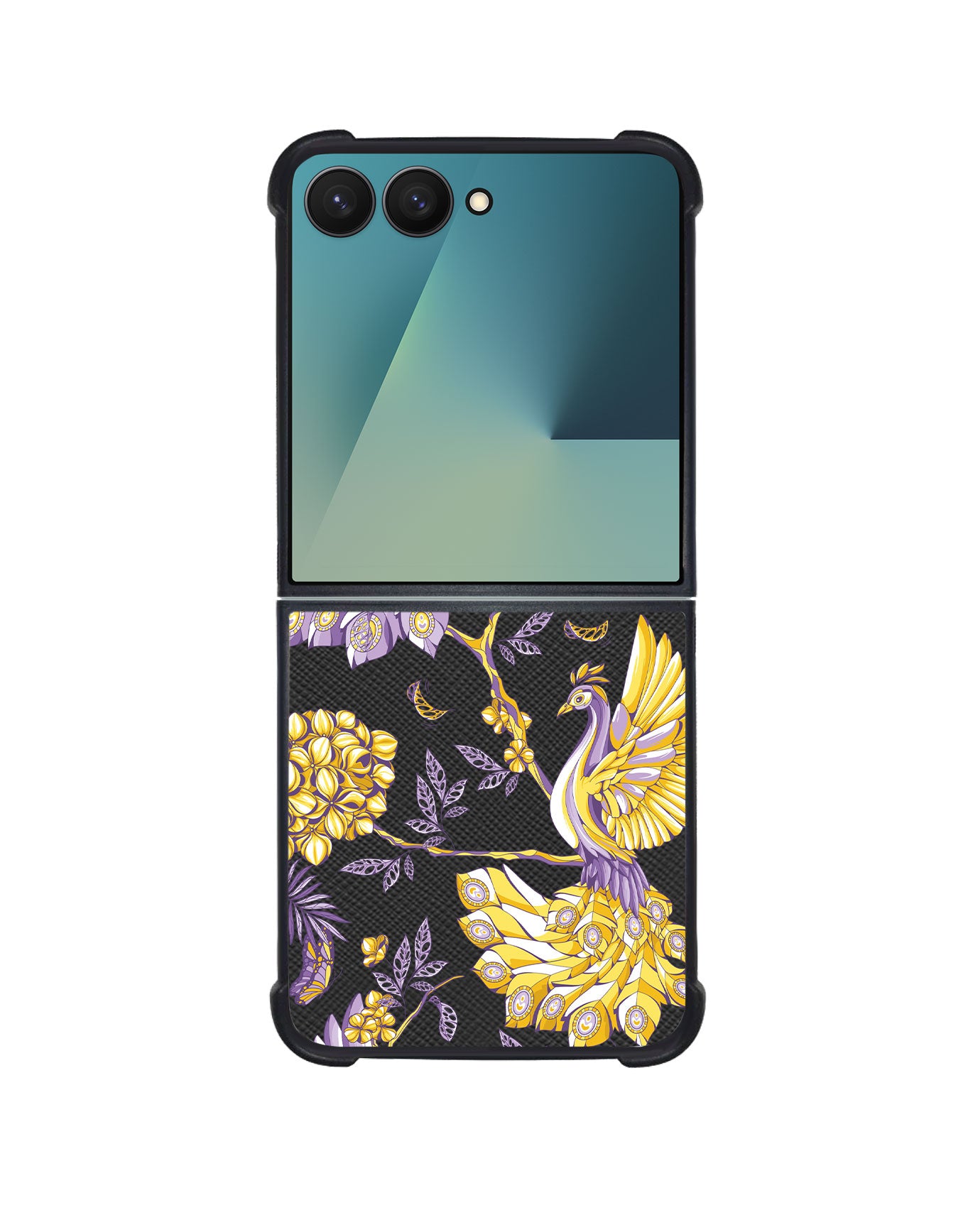 Android Flip / Fold Leather Grip - Peacock 3.0