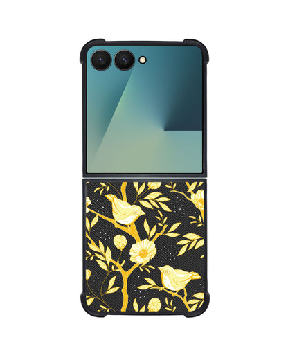 Android Flip / Fold Leather Grip - Lovebird Monochrome 2.0