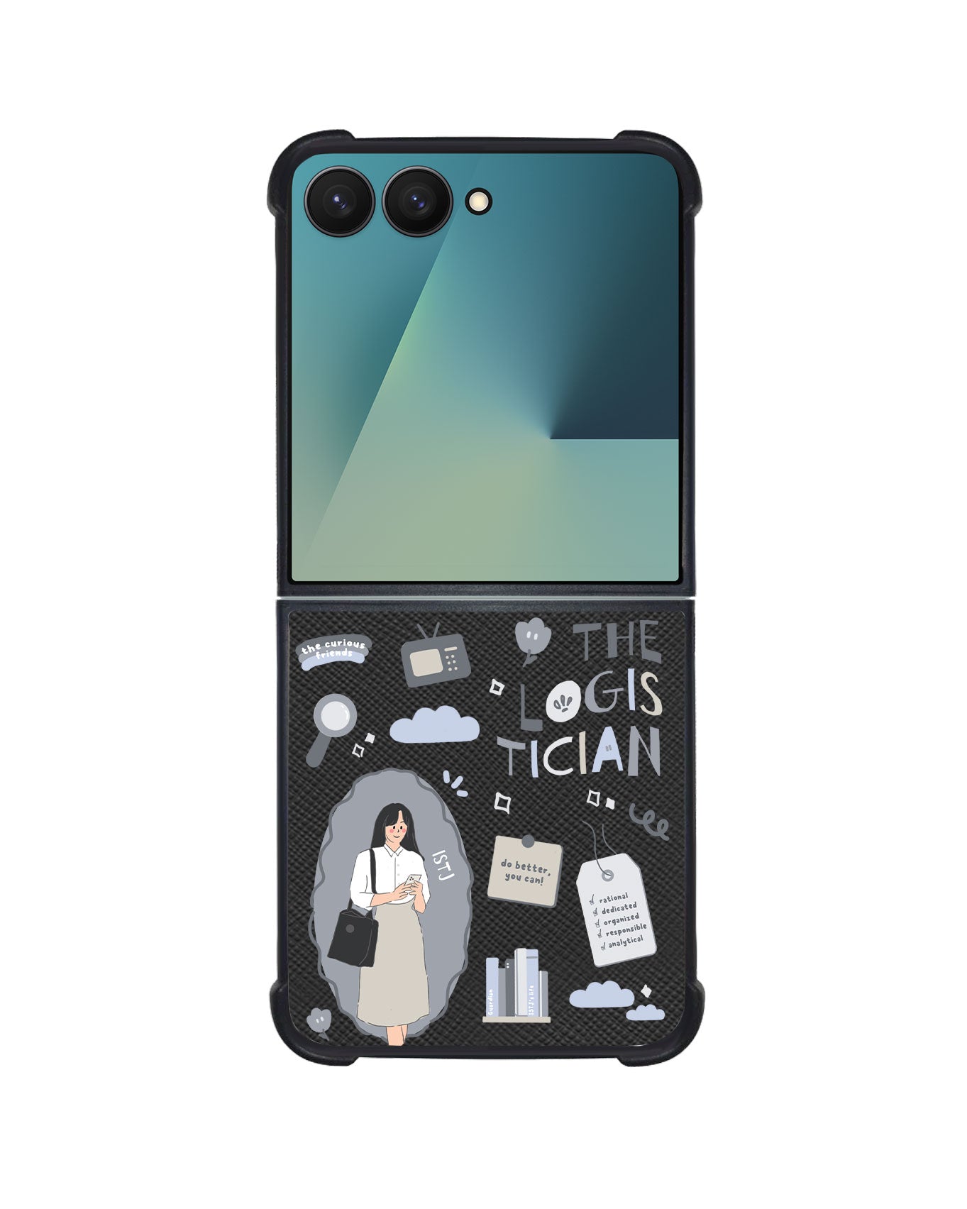 Android Flip / Fold Leather Grip - ISTJ