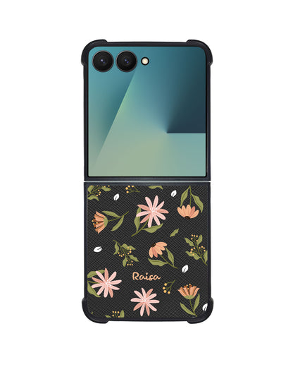 Android Flip / Fold Leather Grip - Cosmos Flower