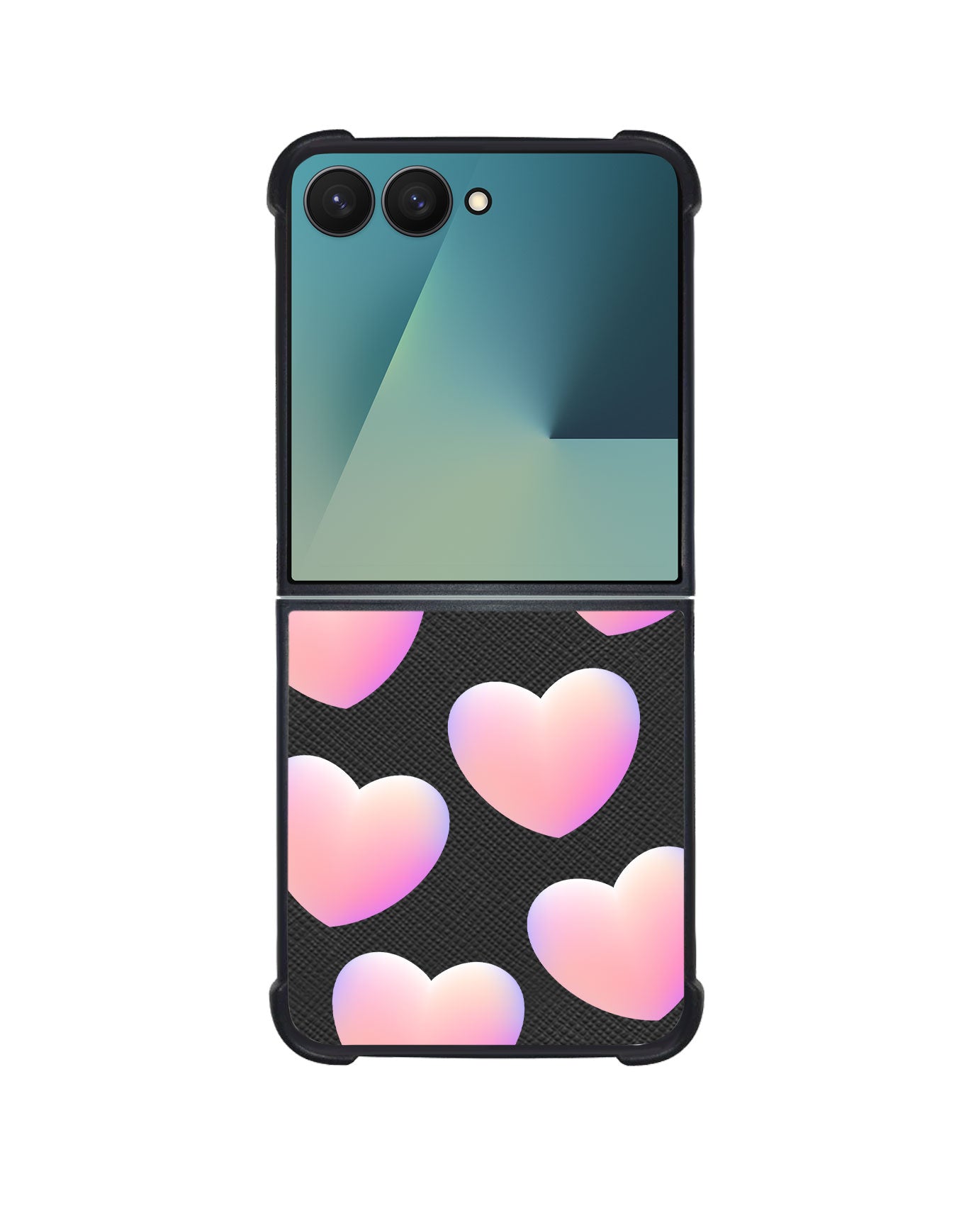 Android Flip / Fold Leather Grip - Love Shapes