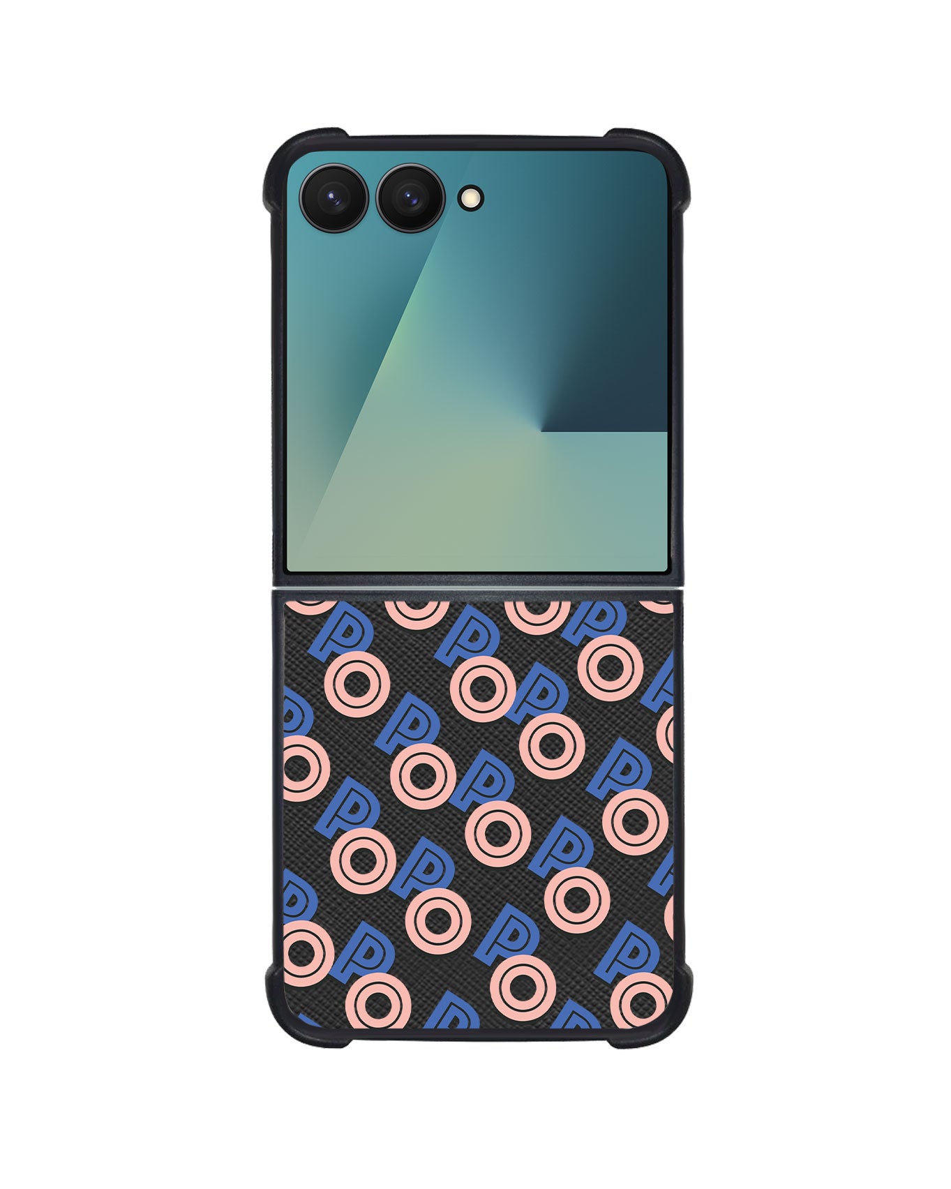 Android Flip / Fold Leather Grip - Initial Monogram 1.0