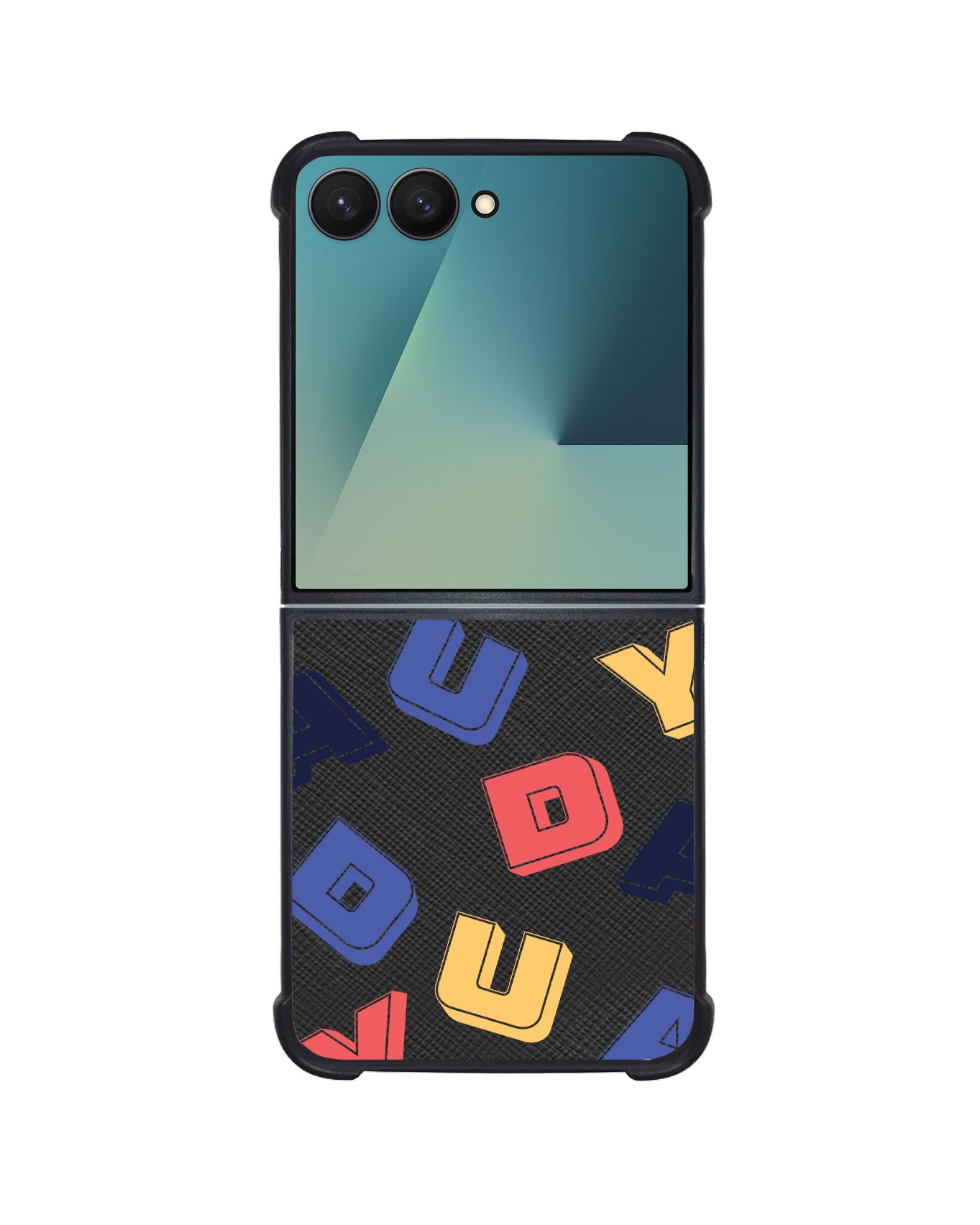 Android Flip / Fold Leather Grip - Cool Monogram