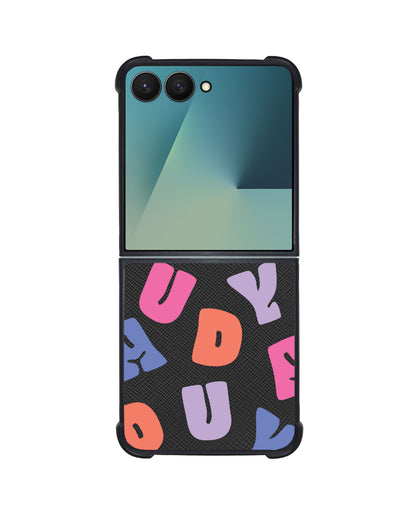 Android Flip / Fold Leather Grip - Chubby Monogram