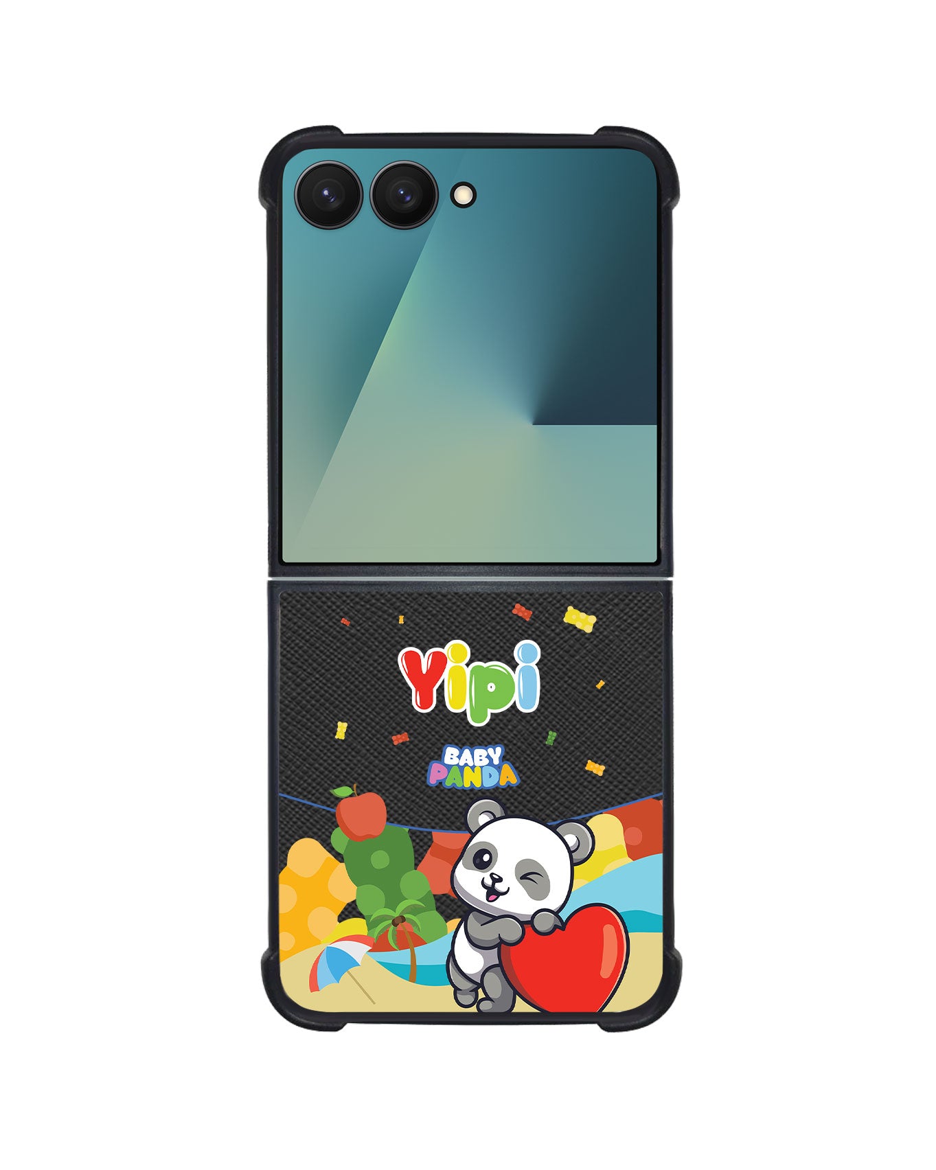 Android Flip / Fold Leather Grip - Yipi Baby Panda