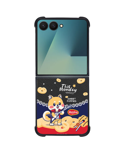 Android Flip / Fold Leather Grip - Monday