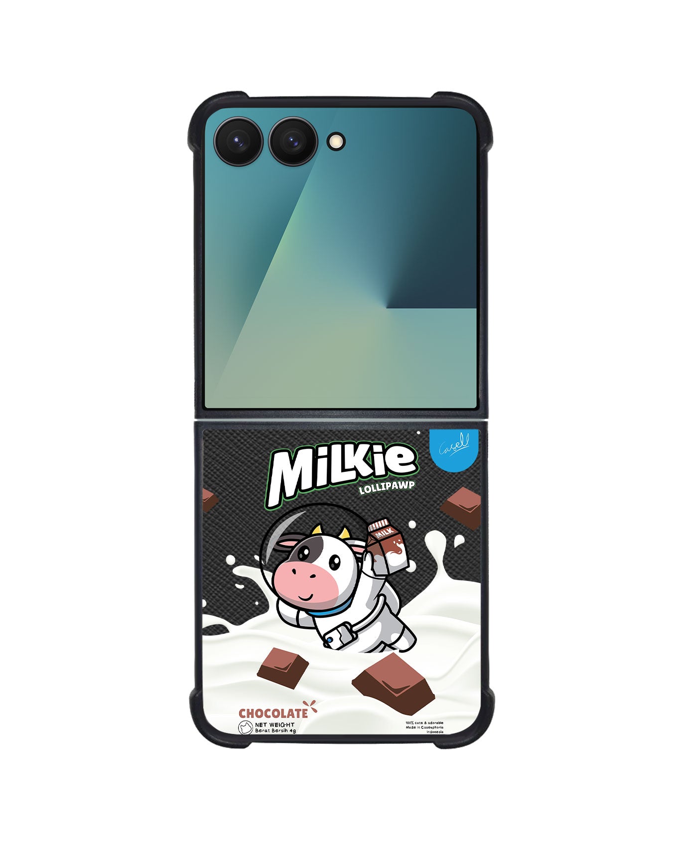 Android Flip / Fold Leather Grip - Milkie
