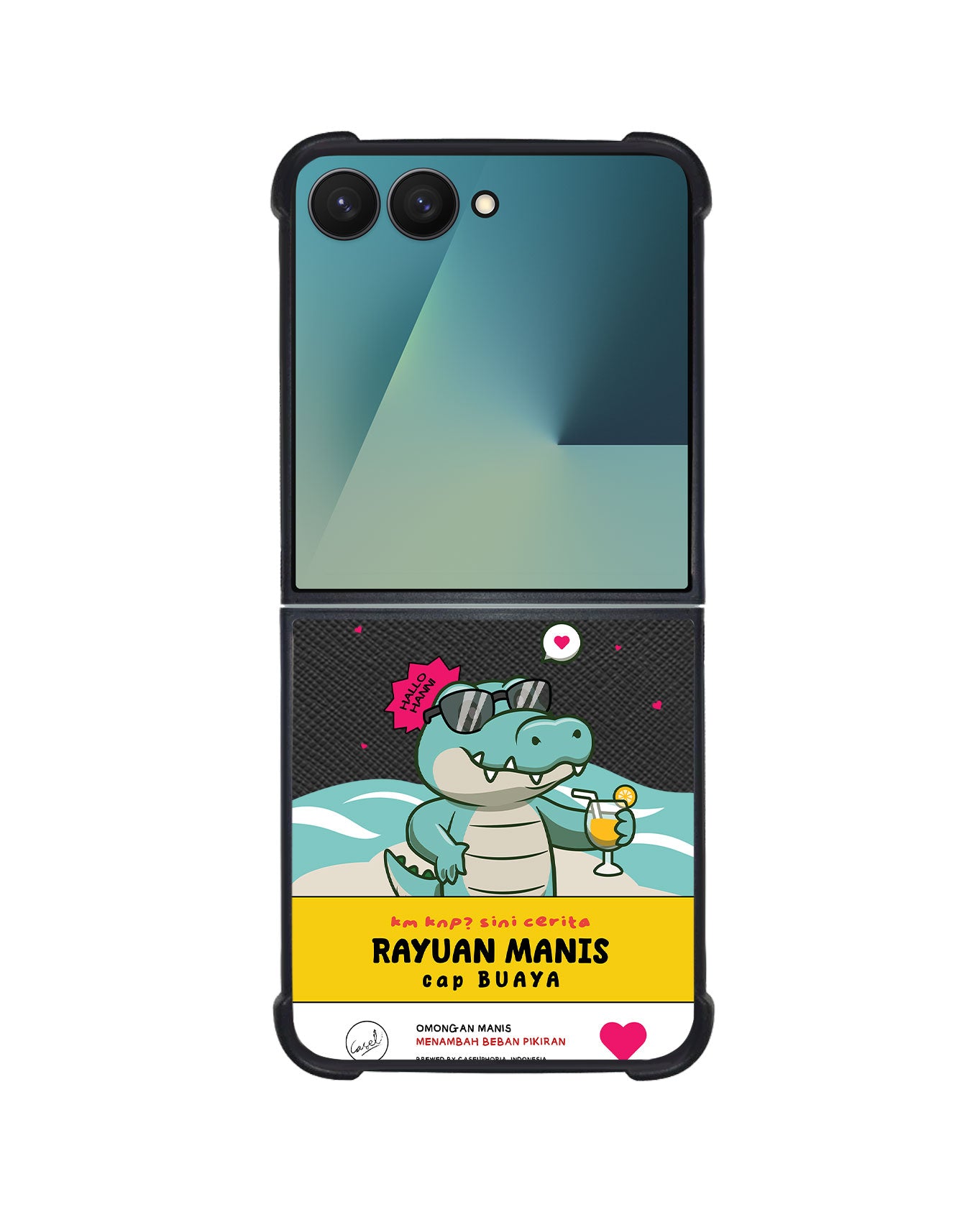 Android Flip / Fold Leather Grip - Cap Buaya