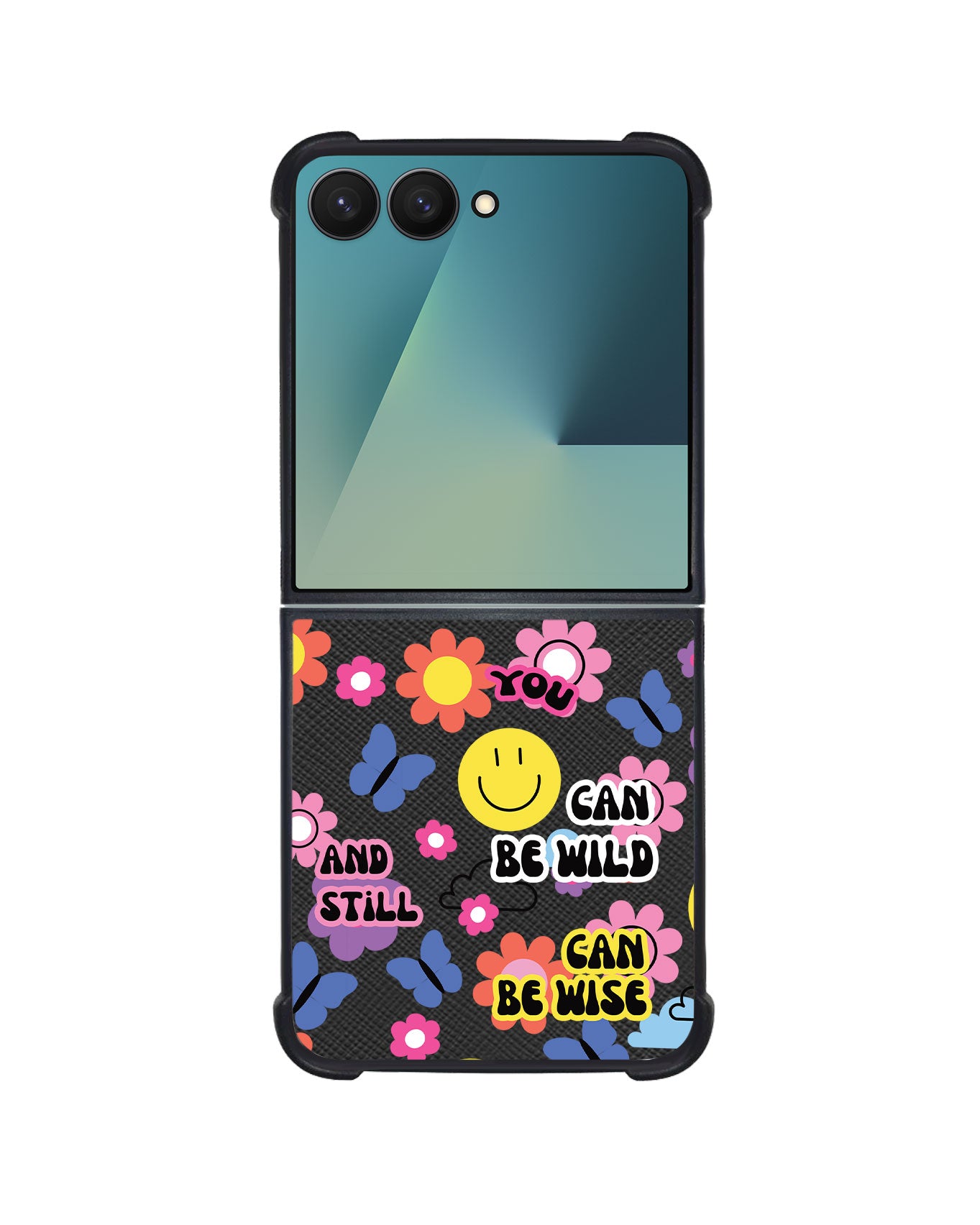 Android Flip / Fold Leather Grip - You Can Be Wild & Free