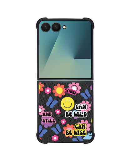 Android Flip / Fold Leather Grip - You Can Be Wild & Free