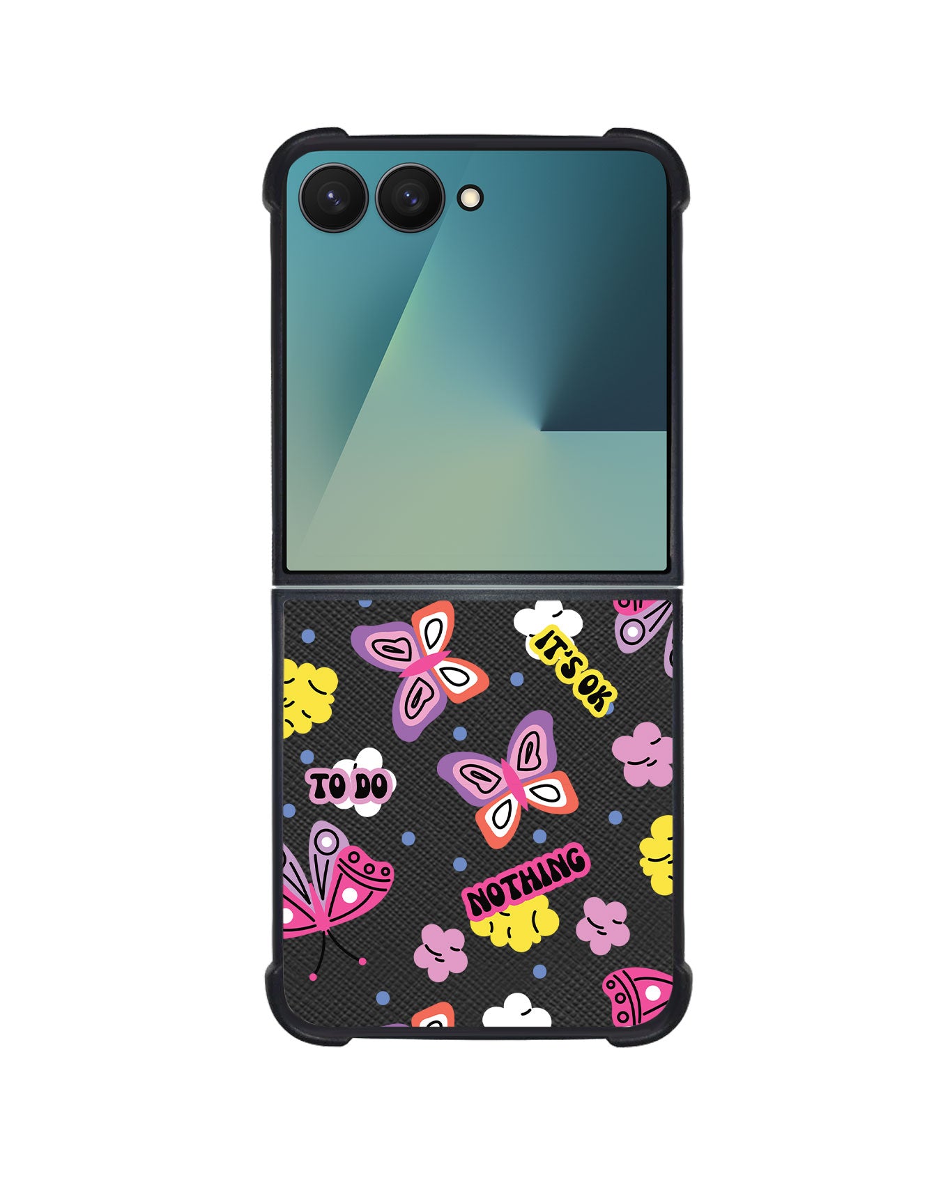 Android Flip / Fold Leather Grip - It's OK to do Nothing