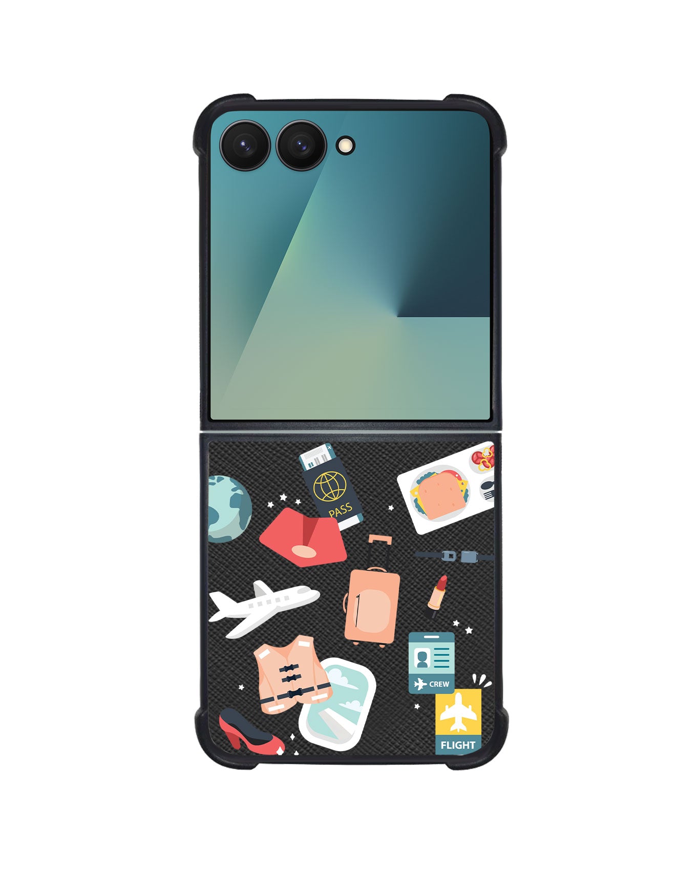 Android Flip / Fold Leather Grip - Stewardess or Flight Attendant