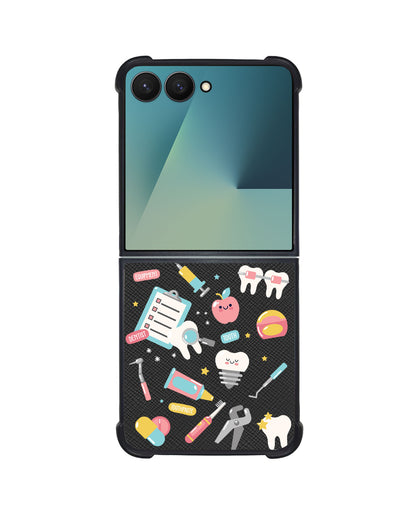 Android Flip / Fold Leather Grip - Dentist