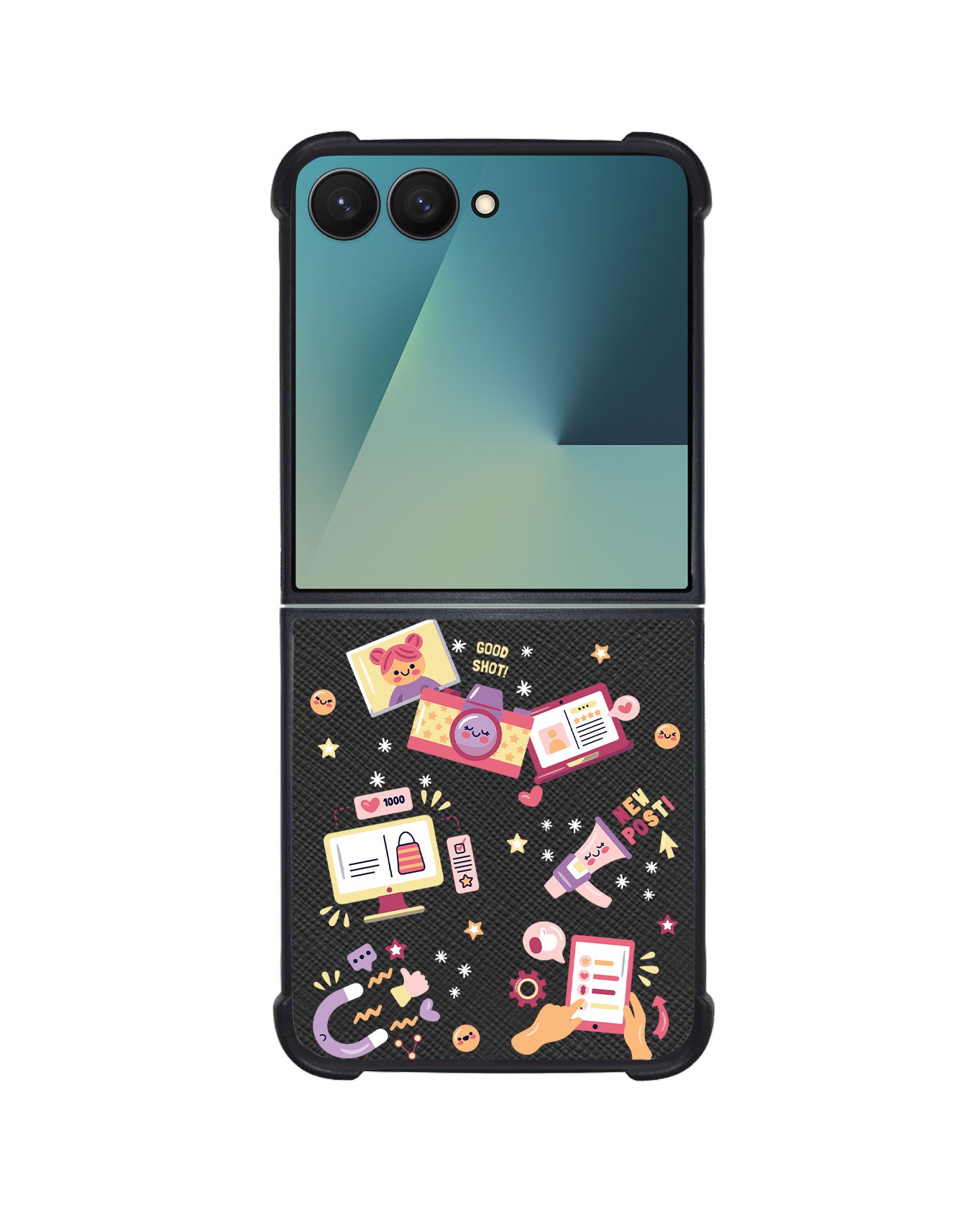 Android Flip / Fold Leather Grip - Conten Creator