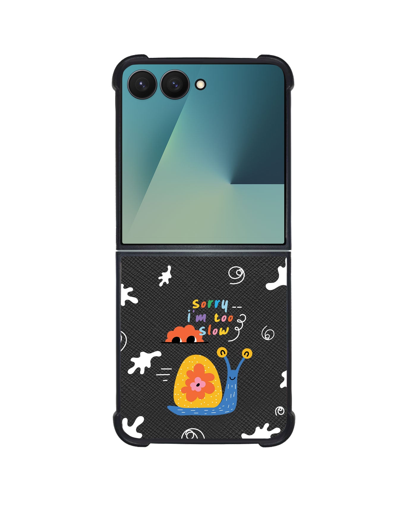 Android Flip / Fold Leather Grip - Sorry Being Slow