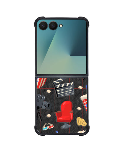 Android Flip / Fold Leather Grip - Movie Night