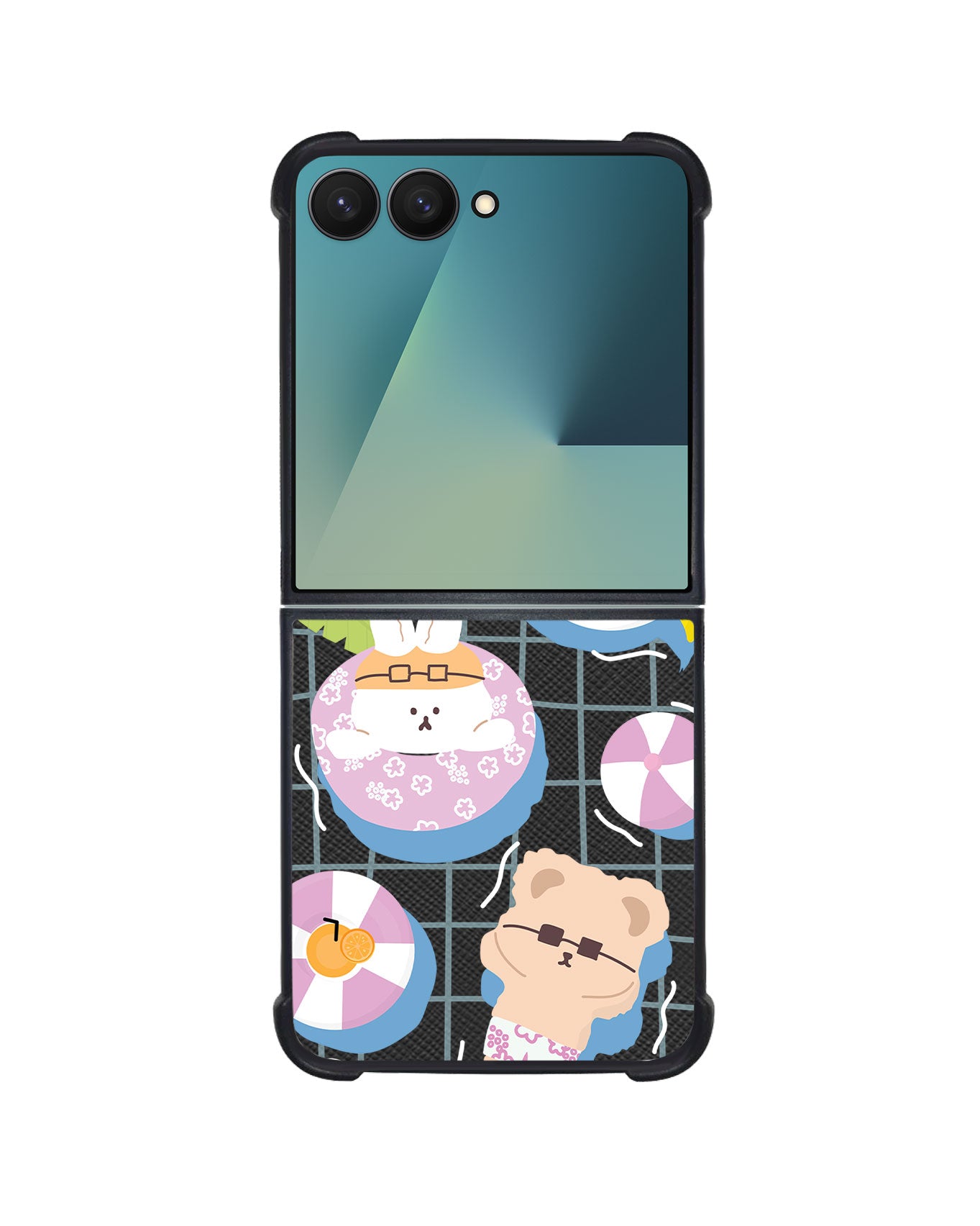 Android Flip / Fold Leather Grip - Pool Party 2.0