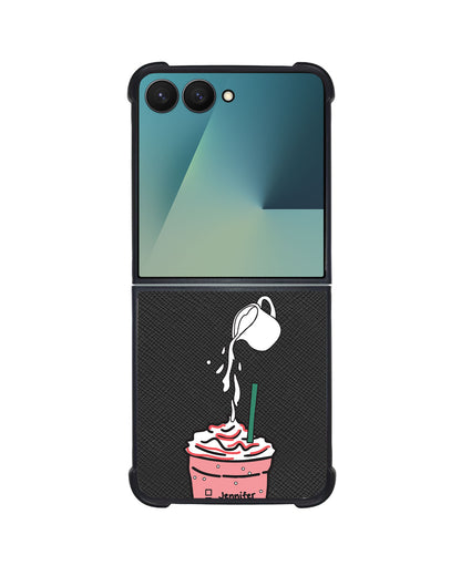 Android Flip / Fold Leather Grip - Raspberry Frappe