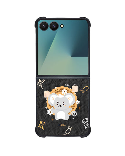 Android Flip / Fold Leather Grip - Rat (Chinese Zodiac / Shio)