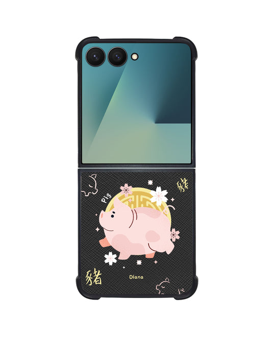 Android Flip / Fold Leather Grip - Pig (Chinese Zodiac / Shio)