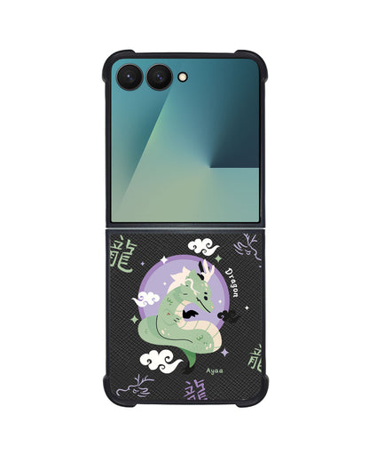 Android Flip / Fold Leather Grip - Dragon (Chinese Zodiac / Shio)