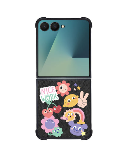 Android Flip / Fold Leather Grip - Garden Party