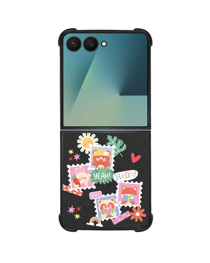 Android Flip / Fold Leather Grip - Animal Squad