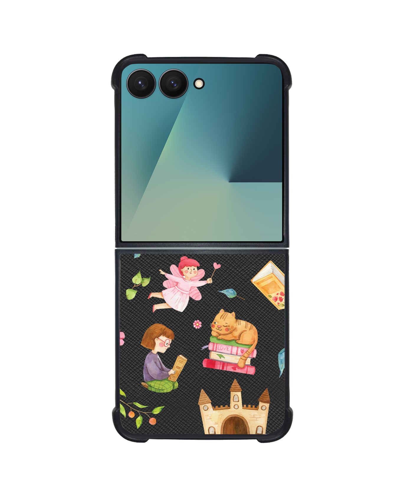Android Flip / Fold Leather Grip - Fairy Cat