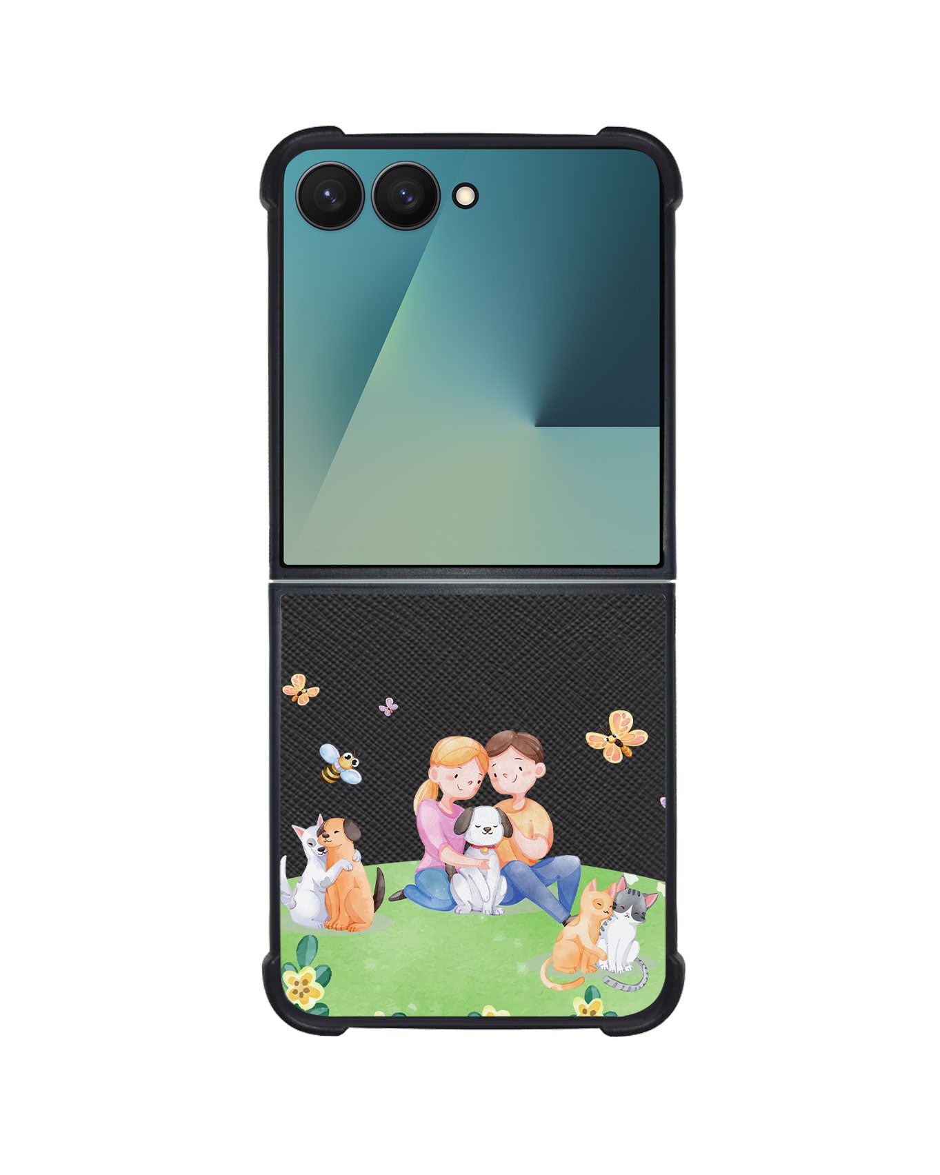 Android Flip / Fold Leather Grip - Adorable Animals