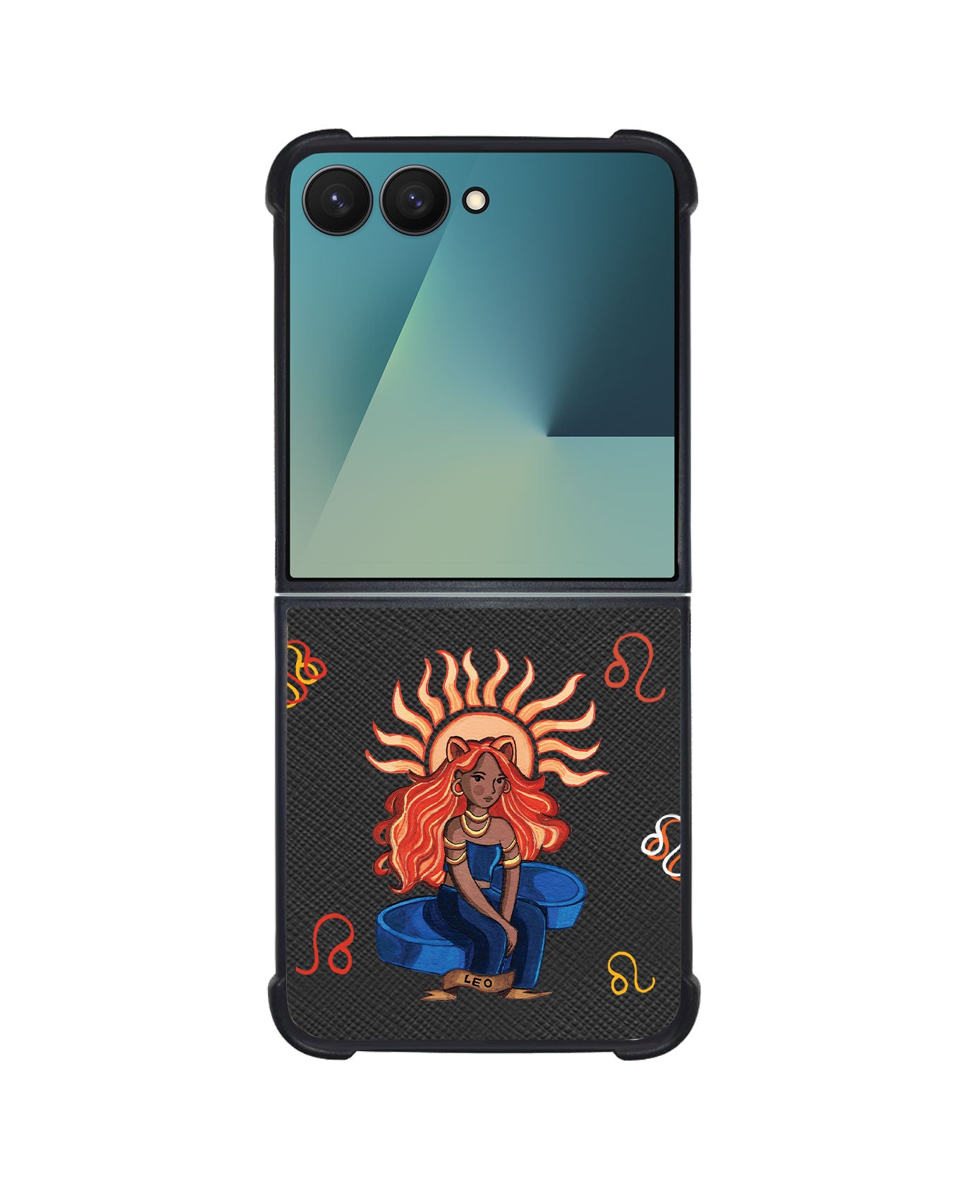 Android Flip / Fold Leather Grip - Leo