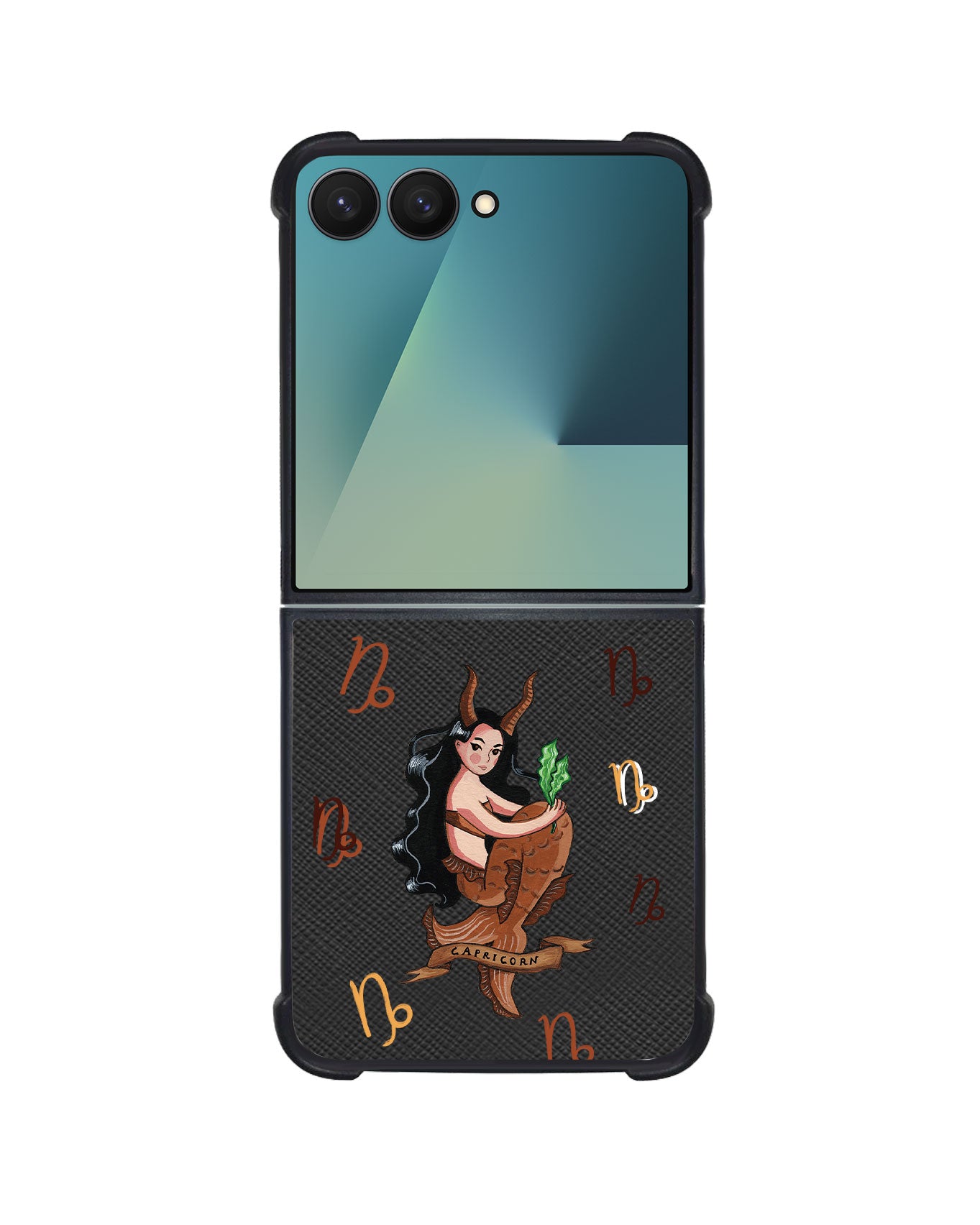 Android Flip / Fold Leather Grip - Capricorn
