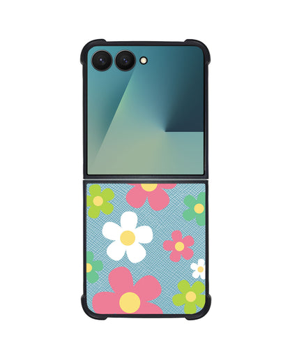 Android Flip / Fold Leather Grip - Daisy Wild